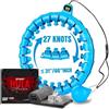 Active 100 Smart Weighted Hula Hoop, Hula Hoop regolabile per esercizi fisici e pesi - 27 nodi (verde)