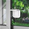 SAFELON 4 Pezzi Blocco di Sicurezza per Finestre Scorrevoli per Bambini, Blocchi per Porte del Patio e Armadi a Prova di Bambini, Facile da Installare Senza Trapano (Trasparente-Bianco)