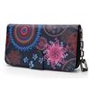 MoFut Portafoglio Donna Cerniera Piccolo Portamonete Con Motivi Floreali e Floreali In Stile Mandala ed Etnico, Portafogli Con Cerniera e Bottone Automatico e Numerosi Scomparti Borsellino