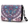 MoFut Portafoglio Donna Cerniera Piccolo Portamonete Con Motivi Floreali e Floreali In Stile Mandala ed Etnico, Portafogli Con Cerniera e Bottone Automatico e Numerosi Scomparti Borsellino