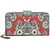 MoFut Portafoglio Donna Cerniera Piccolo Portamonete Con Motivi Floreali e Floreali In Stile Mandala ed Etnico, Portafogli Con Cerniera e Bottone Automatico e Numerosi Scomparti Borsellino