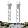 DXIA 2 Pezzi Vetro di Cristallo Planario Trappola,Trappola Planaria in Vetro Trasparente a 3 Fori, Lumaca Leech Pest Catch Trap Gamberetti, Worm Planaria Leech Catcher, Pulizia Forniture per Acquario