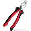 Wiha Alicates universales Industrial con DynamicJoint® y OptiGrip con filo de corte extralargo 180 mm, 7 (34307)