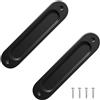 Cyberwork 2 maniglie scorrevoli per porte scorrevoli, stile minimalista, maniglie scorrevoli, aperture laterali, in lega di alluminio, per porte scorrevoli, armadi, cassetti, 149 mm (Stile 10)