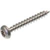 SECCARO Viti per truciolato a testa semicircolare 3 x 20 mm, in acciaio inox V2A VA A2, viti per legno con filettatura completa, TX/esagono incassato, rotonde, 250 pezzi