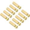 PATIKIL 15mm+6mm M3 Viti Fissaggio 40pz Ottone Esagonali PCB Fissaggio Dadi per Schede Madri Custodie Computer Schede Circuito Elettronici Tonalità Oro