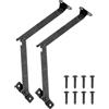 QUARKZMAN 2Pcs Cerniere Di Supporto Per Coperchio Pieghevoli Da 4.3, Cerniere A Sollevamento, Cerniere In Ferro Rotabili A 180 Gradi Con Viti Per Scatole In Legno, Display, Bronzo Nero