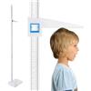GHIBFBT Stadiometro portatile, 20-210 cm, barra di misurazione con deflettore, altimetro per esami medici, visualizzazione a doppia scala per casa, scuola, ufficio