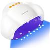 JODSONE Lampada per Unghie a Forma di Nuvola con 4 Timer e Sensore Automatico - Luce LED per Manicure Fai da Te a Casa, bianca