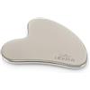 Funghi Energia & Salute Gua Sha, Linea Essential, Massaggiatore Viso 2 in 1 in Acciaio Inossidabile, per Massaggio Viso, Collo e Décolleté, Specchietto da Borsetta, Sacchetto in Cotone Organico, Ipoallergenico e Igienico