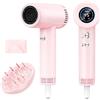 Haokoo Phon Capelli Alta Velocità 160.000 RPM - Asciugatura Rapida con Ioni Anticrespo, Asciugacapelli Professionale 9 Temperature con Display, 365g Leggero con Diffusore Magnetico, Casa e Viaggio