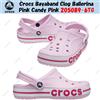 Crocs Bayaband Zoccolo Ballerina Rosa Candy Pink 205089-6TG Taglia Unisex