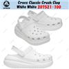 Crocs Zoccolo Crocs Classic Crush bianco bianco 207521-100 taglia unisex