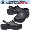 Crocs Zoccolo Crocs Classic Platform nero nero 206750-001 taglia unisex