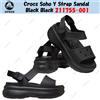 Crocs Soho Y Strap sandalo nero nero 211755-001 taglia unisex