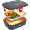 Faitron HeatsBox DRIVE 12V / 24V - Lunch Box Elettrico per Auto - Scaldavivande Controllato tramite App, Ciotola in Acciaio Inox a Prova di Perdite, Design Resistente per Pasti Fuori Casa
