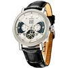 SURVAN WatchDesigner Orologio Automatico Meccanico Uomo Scheletrato 18K con Zaffiro e Pelle