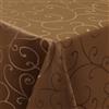 Homaxy Tovaglia rettangolare 130 x 200 cm, lavabile, in poliestere jacquard, antipolvere, per cucina, sala da pranzo, decorazione per interni, marrone