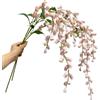 Urier 3 mazzi di fiori artificiali in seta mughetto, stelo lungo 96,5 cm, per vaso alto, piante artificiali finali per casa, matrimoni, feste, compleanni, decorazioni da giardino (3, rosa)