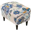 EBETA Spandex Fodera per poggiapiedi, Fodera per sgabello, Elastico Fodere coprisgabello, Rivestimento per pouf, elastico per pouf poggiapiedi (Papavero)