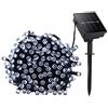 Lamker 20M 200LED Catena Luminosa Solare Bianco Freddo Esterno Impermeabile Lucine 8 Modalità Illuminazione Stringa Luci per Patio Balcone Giardino Albero Matrimonio Natale Ghirlanda Decorative