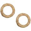 DekoPrinz Corone di paglia, 2 pezzi | Diametro di 40 cm, spessore di 6 cm | DekoPrinz | corona per porta, corona per decorazione, corona in grezzo (non rifinita), anello di paglia