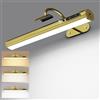 Yinglap Lampada da parete ricaricabile con Sensore di Movimento, Luce specchio bagno senza fili con telecomando e calamita, applique LED batteria senza fili per quadro, muro, trucco, specchio bagno