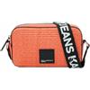 KARL LAGERFELD JEANS Box Logo Raffia Camera Bag, Borsa per Fotocamera Donna, Arancione, One Size