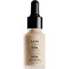 NYX PROFESSIONAL MAKEUP NYX Professional Fondotinta con contagocce Makeup Total Control Drop Foundation, Dosaggio preciso, Copertura modulabile, Lunga tenuta, Formula vegana, Finish matte, Tonalità: Light