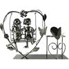 ito electronics Portabottiglie a dondolo per coppia di balli, regalo di nozze, a forma di cuore, portabottiglie di vino