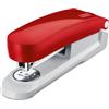 Novus E 30 - Cucitrice con levapunti integrato, capacità: 30 fogli, colore: Rosso/Grigio