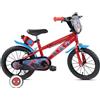 disney Bicicletta 14 Pollici Spiderman, Bici per Bambini 3-5 Anni
