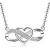 LYL.Adorer Collana Donna in Argento 925,Collana Cuore Infinito,Gioielli Regalo per Donna