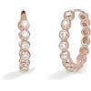 MABINA GIOIELLI - Orecchini Donna - Orecchini a cerchio rosato con punti luce in zirconi - 563354
