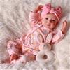 BABESIDE Bambole Reborn - 20 Pollici Corpo in Tessuto Morbido, Realistiche Reborn Femmina Vivente, Come Un Vero Neonato con Outfit & Accessori, Compagna Coccolosa per Bambini da 3 Anni