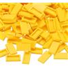 PATIKIL 555 Pezzi blocco Piatti 1x2 Mattoncini Quadrati Gialli Classici Kit
