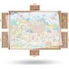 Truwheelz 2000 pezzi puzzle rotante con 6 cassetti e copertura, 72,4 x 102 cm, tavolo puzzle in legno portatile per adulti, Lazy Susan Spinning Puzzle Boards Mama
