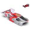 Oumefar Parti di Aggiornamento della Scocca del Veicolo RC da 2 Pezzi, Adatte per Wltoys 144001 1/14 RC Auto Elettrica 4WD (144001-1335) (Rosso)