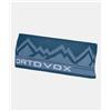 ORTOVOX PEAK HEADBAND, PETROL BLUE