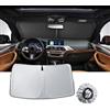 LUWU [Aggiornato] Parasole Auto Compatibile con BMW X3 G01 X4 G02 iX3 2019-2025 2026 Parasole Parabrezza Interno Pieghevole Protezione UV e Calore Accessori X3 X4