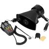 QWORK® Clacson per auto da 120 dB, 7 toni, facile collegamento tramite accendisigari, impermeabile per camion, veicoli, barche a 12V