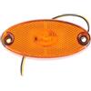 RJLLKD Luce demarcazione laterale, 12V LED ambra luci di ingombro LED, indicatore laterale luce di segnalev raccordo a vite/montaggio per veicoli commerciali trattori rimorchi camion, facili da installare