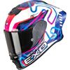 Skorpion SCORPION EXO-R1 EVO II AIR CORNERING Bianco-Blu-Rosa L