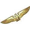 Angelkiss 1 adesivo in metallo 3D, adatto per accessori universali per moto e auto (oro)