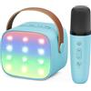 Ankuka Karaoke per Bambini Karaoke con Microfono Karaoke Cassa Bluetooth con 1 Microfono, Regalo Bambina Giochi Bimba Regalo Compleanno per 3, 4, 5, 6, 7, 8, 9,10,11,12+ Anni (Blu)