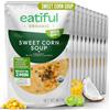 EATIFUL Zuppa di mais dolce, Zuppa Cremosa Pronta da Mangiare con Pezzi di Mais, Preparata con Verdure Biologiche, Senza Conservanti Aggiunti, Senza Glutine, NON OGM, 400g (confezione da 10)