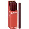 Bolsius - Candele rustiche a bastoncino - rosso bordeaux - 9 pezzi - 27 x 2,3 cm - Lunghezza durata 13 ore - Non profumate - Contiene cera vegetale naturale - Senza olio di palma