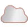 Dmora - Specchio Besnate, Specchiera, Articolo d'arredo a muro, Decorazione con specchio, 90 x 4 h60 cm, Rosa