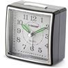 Velamp Sveglia da Comodino, Sveglia Analogica al Quarzo Silenziosa con Luce Senza Ticchettio, Semplice Orologio da Tavolo con funzione Snooze,Adatto per Camere da Letto, scrivanie, viaggi...