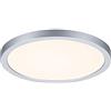 Paulmann 93034 Plafoniera LED da incasso Areo VariFit IP44 Bianco caldo 175 mm rotondo, incl. lampada da soffitto 1x13 Watt Cromato opaco, in materiale plastico, 3000 K